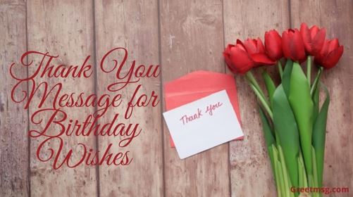 Thank You Message for Birthday Wishes